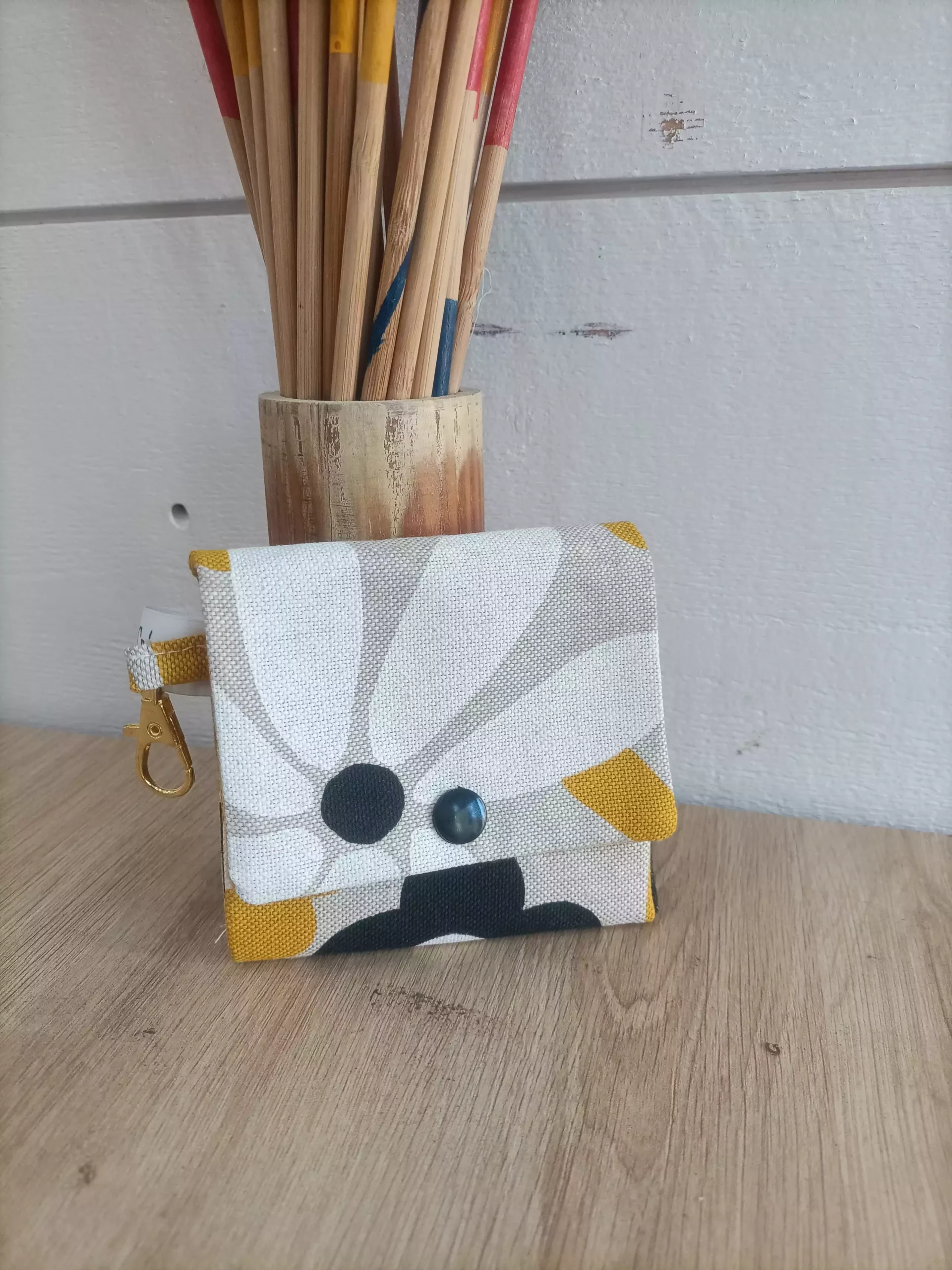 Sac cabas fleuri en coton – Image 3