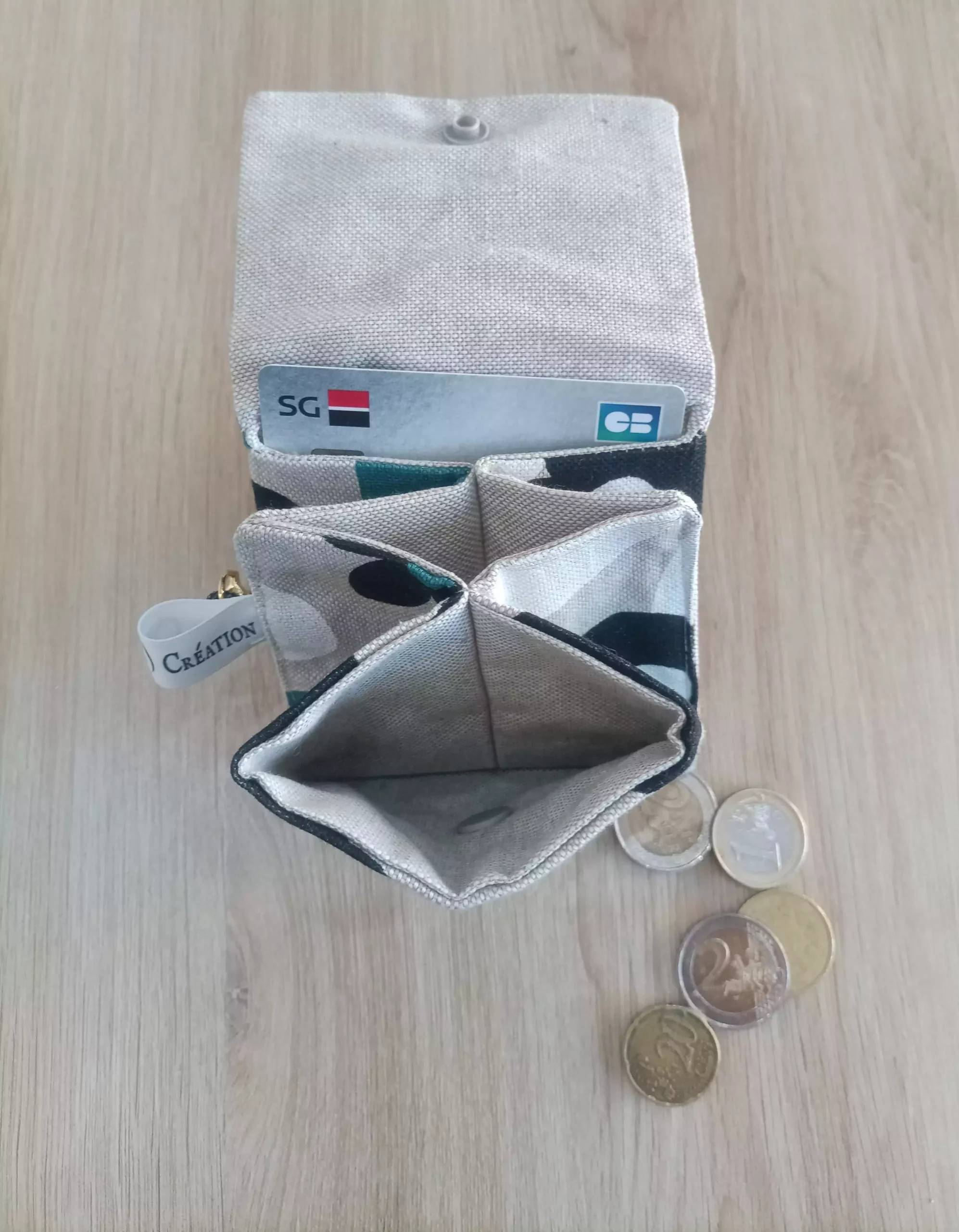 Sac cabas fleuri en coton – Image 4